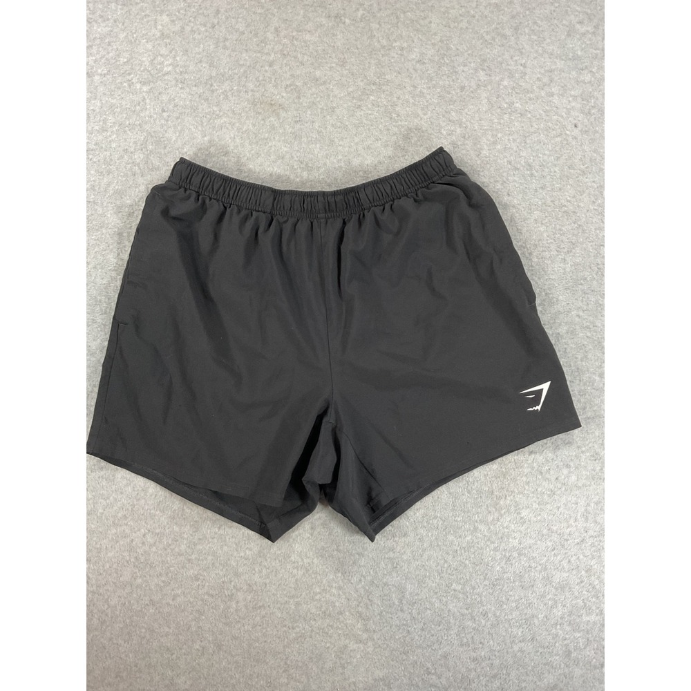 Gymshark Arrival 5 Inch Shorts Mens Large Black A2A1M Recycled Training Gym 2881
